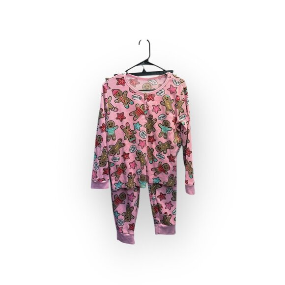 Justice Gingerbread Candy Cane Pajama Set – Girls’ Size 14/16 Plus - Picture 2 of 3